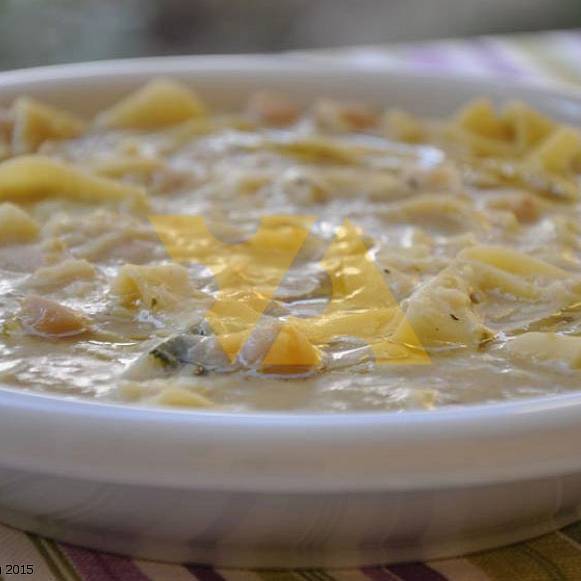 Бобовый суп с пастой и нутом