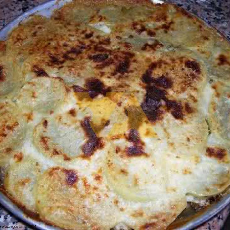 Картофельное пюре с артишоками и шпинатом